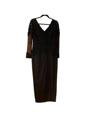 Kleinfeld Silk Beaded Dress